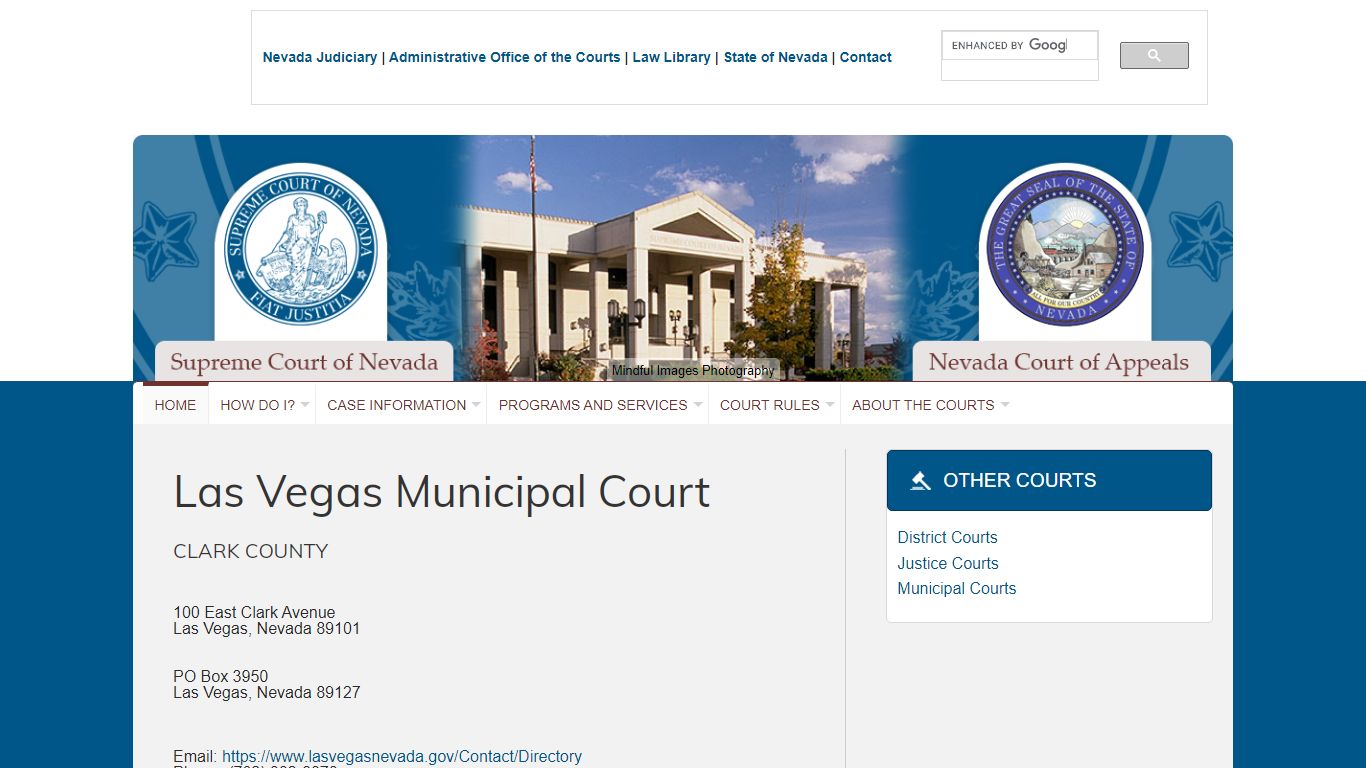 Las Vegas Municipal Court - Nevada Judiciary